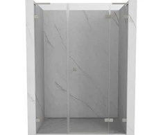 Dušo durys Mexen Lunar L, dešinė, 140 cm, transparent/brushed nickel