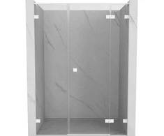 Dušo durys Mexen Lunar L, dešinė, 155 cm, transparent/baltas