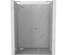 Dušo durys Mexen Lunar L, kairė, 120 cm, transparent/chrome