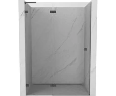 Dušo durys Mexen Lunar L, kairė, 130 cm, transparent/gun metal