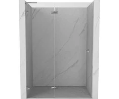 Dušo durys Mexen Lunar L, kairė, 135 cm, transparent/chrome