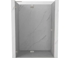 Dušo durys Mexen Lunar L, kairė, 140 cm, transparent/brushed nickel