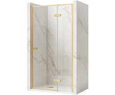 Dušo durys Rea Atlas 100, Brushed Gold, dešinė