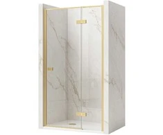 Dušo durys Rea Atlas 80, Brushed Gold, dešinė