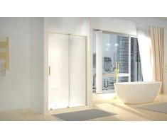 Dušo durys Rea Montana 130, Brushed Gold