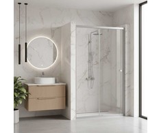 Dušo durys Rea Primo Slide 120, Chrome