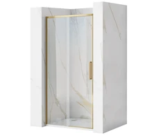 Dušo durys REA Rapid Slide, 100 cm, Brushed Gold
