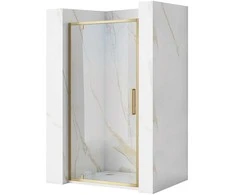 Dušo durys REA Rapid Swing, Brushed Gold, 90 cm