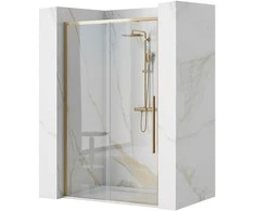 Dušo durys Rea Solar, Gold, 100 cm