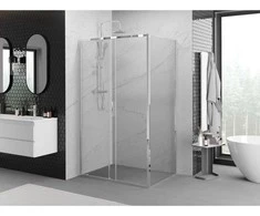 Dušo kabina Mexen Exo, stumdomos durys, 140 x 70 cm, transparent/chrome