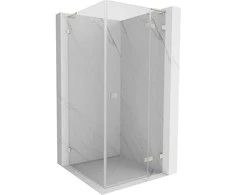 Dušo kabina Mexen Lunar L, dešinė, 90 x 90 cm, transparent/brushed nickel