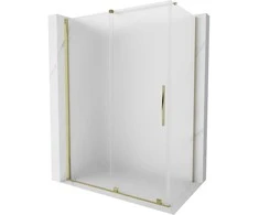 Dušo kabina Mexen Velar, 130 x 75 cm, Gold/matinis stiklas
