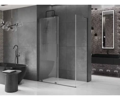 Dušo kabina Mexen Velar, 150 x 85 cm, Gun metal/Transparent