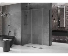 Dušo kabina Mexen Velar, 160 x 100 cm, Gun metal/Transparent