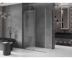 Dušo kabina Mexen Velar, 160 x 85 cm, Gun metal/Transparent