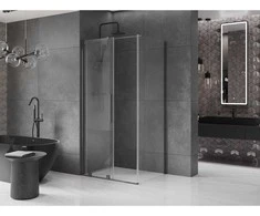 Dušo kabina Mexen Velar, 90 x 75 cm, Gun metal/Transparent
