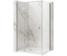 Dušo kabina Rea Atlas, 100x90 cm, Chrome, kairė