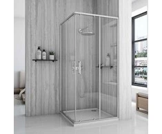 Dušo kabina Rea City, 90x90 cm, Brushed Nickel