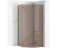 Dušo kabina Rea Diamond, Brushed Copper, 90x90 cm