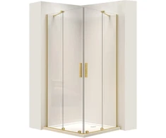 Dušo kabina REA Montana Double, Brushed Gold, 80x80 cm