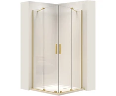 Dušo kabina REA Montana Double, Brushed Gold, 90x90 cm