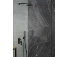 Dušo komplektas Besco Modern / Varium I, Juodas matt