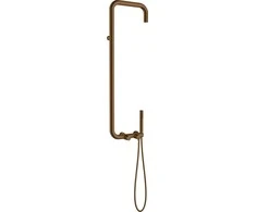 Dušo komplektas su maišytuvu Deante Silia NQS_C4XM, Brushed bronze