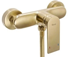 Dušo komplektas su maišytuvu REA Verso, Brushed Gold