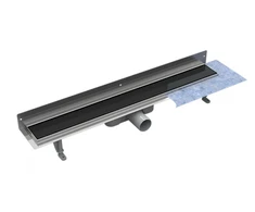 Dušo latakas Besco Virgo Next Juodas, 60 cm