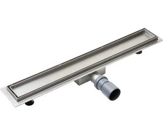 Dušo latakas įklijuojamai plytelei Laveo Plado, 60 cm, Steel