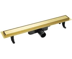 Dušo latakas Laveo Basso 2in1, 60 cm, Gold