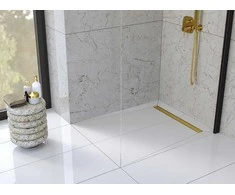 Dušo latakas Laveo Basso 2in1, 60 cm, Gold