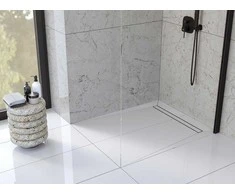 Dušo latakas Laveo Basso 2in1, 60 cm, Juodas
