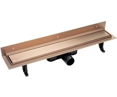Dušo latakas Laveo Basso 2in1, 60 cm, Rose Gold (montuojamas prie sienos)