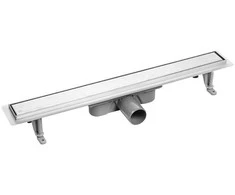 Dušo latakas Laveo Basso 2in1, 80 cm, Inox