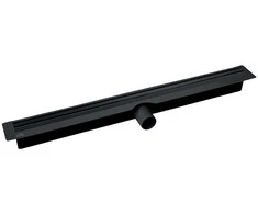 Dušo latakas Laveo Slim, 80 cm, Juodas