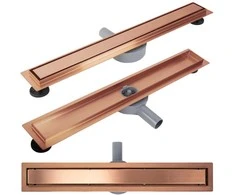 Dušo latakas REA Neox Pro, Brushed Copper, 70 cm
