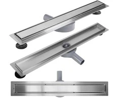 Dušo latakas REA Neox Pro, Brushed Steel, 80 cm