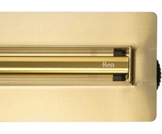Dušo latakas REA Neox Slim Pro, Gold, 60 cm