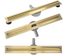 Dušo latakas REA Neox Slim Pro, Gold, 90 cm