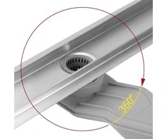 Dušo latakas REA Neox Superflow, Brushed Steel, 90 cm