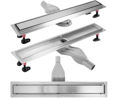 Dušo latakas REA Neox Superflow, Brushed Steel, 80 cm