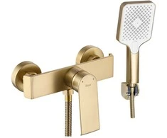 Dušo maišytuvo komplektas REA Hass, Brushed Gold