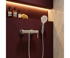 Dušo maišytuvo komplektas REA Rivo, Brushed Nickel