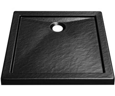 Dušo padėklas Besco Aquarius SlimLine Stone Effect New, 90 x 90 x 5,5 cm