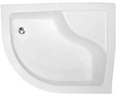 Dušo padėklas Besco Maxi, 100 x 80 cm, dešininis