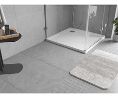 Dušo padėklas Mexen Flow Slim, kvadratinis, 85 x 85 cm, Baltas gloss