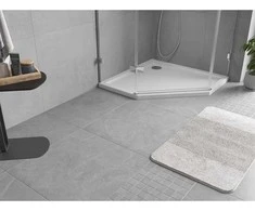 Dušo padėklas Mexen Flow Slim, penkiakampis, 90 x 90 cm, Baltas gloss