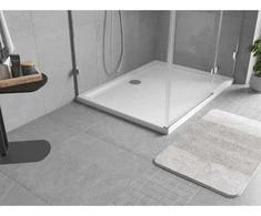Dušo padėklas Mexen Flow Slim, stačiakampis, 80 x 95 cm, Baltas gloss