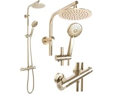Dušo sistema su termostatu REA Bliss, Brushed Gold